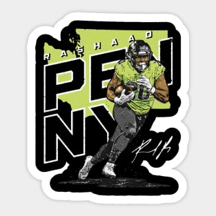 Rashaad Penny Seattle Player Map Sticker